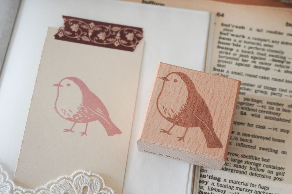 Robin - Note & Wish Rubber Stamp
