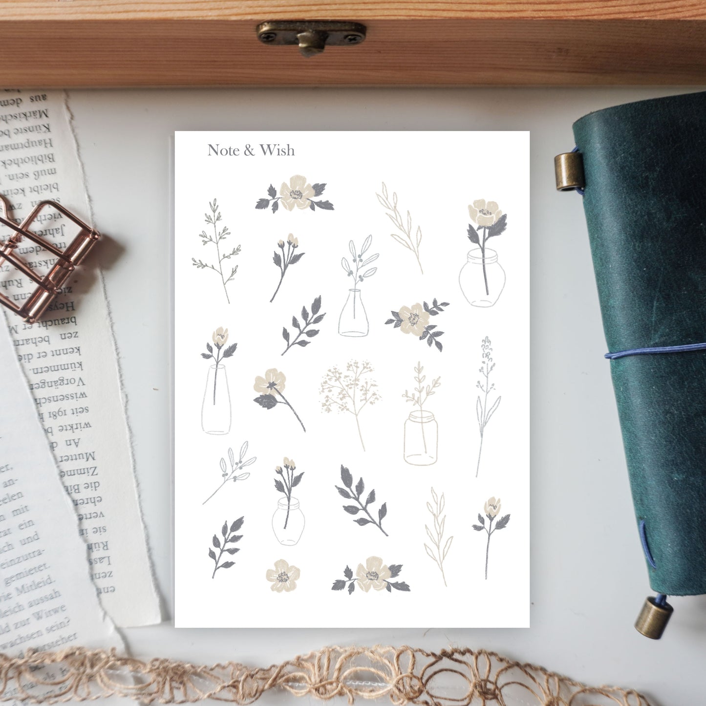 Paper Blooms- Sticker Sheet