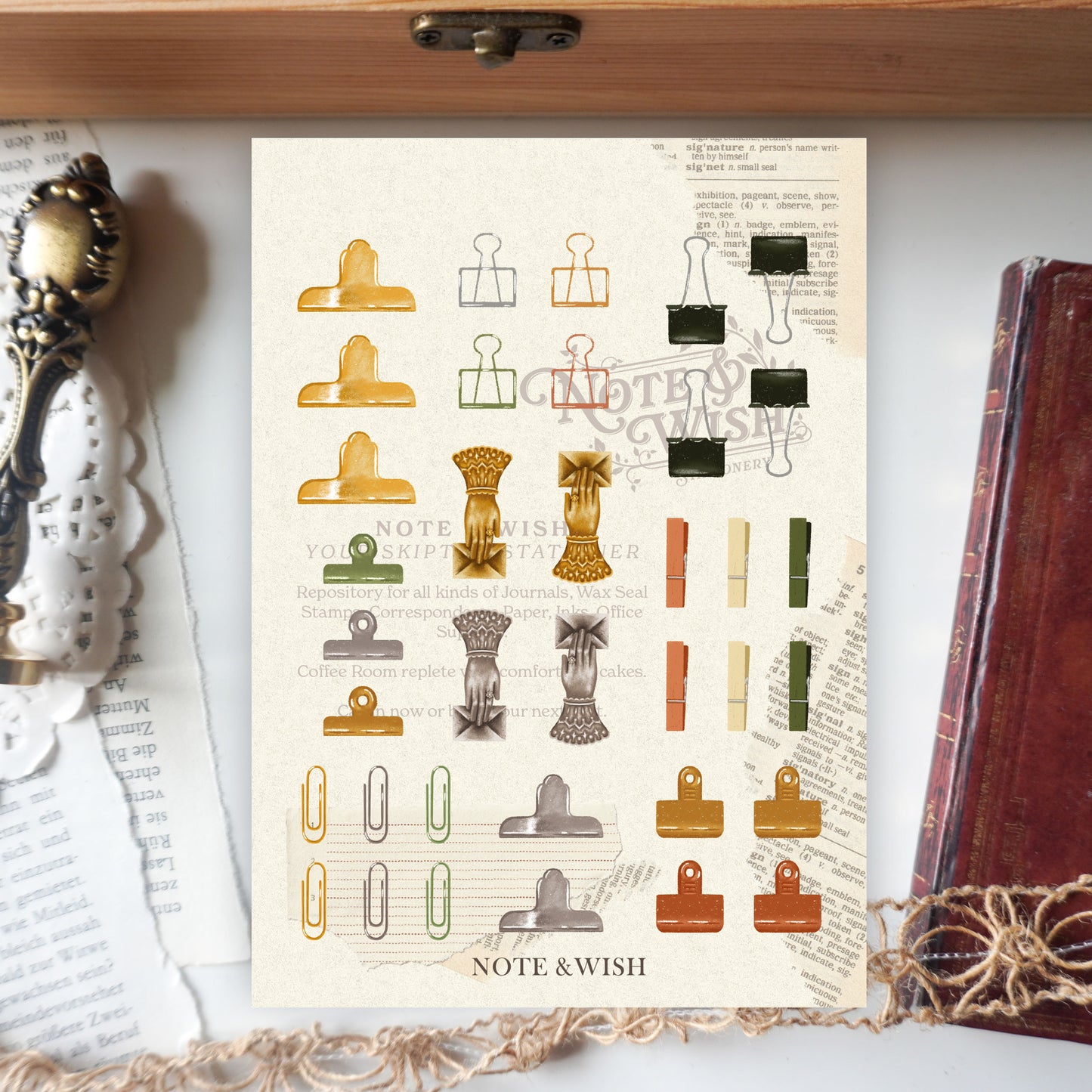 Clips - A5 PVC Stickers