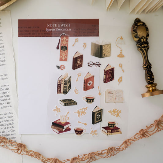 Library Chronicles - Washi Paper Stickers