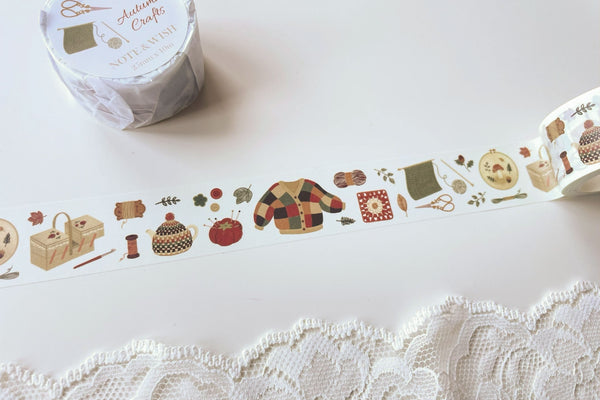 Autumn Crafts Washi Tape, Note & Wish Washi