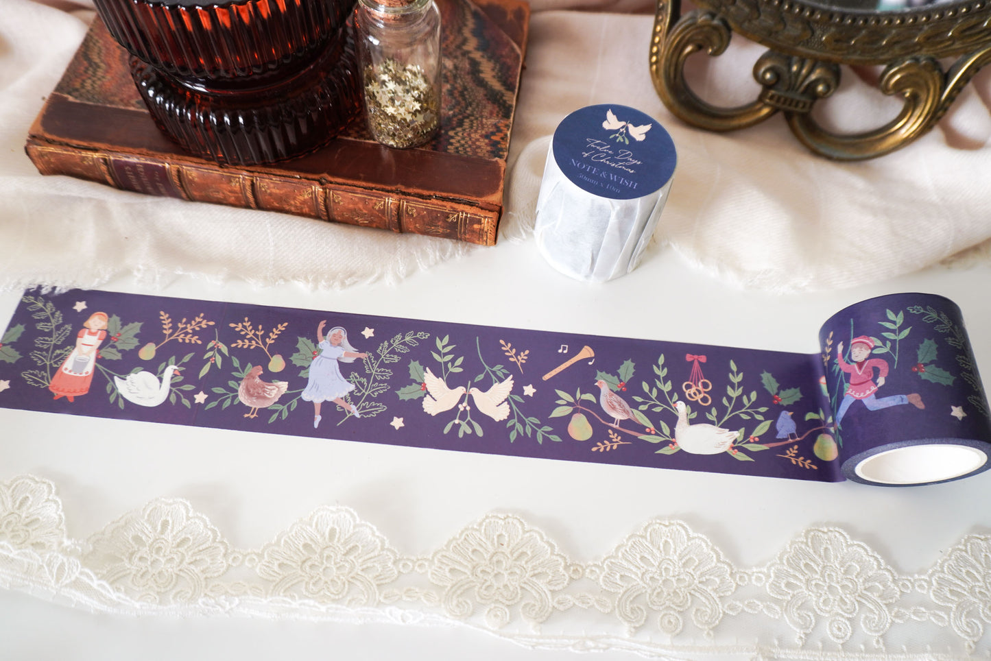 Twelve Days of Christmas Washi Tape, Note & Wish Washi