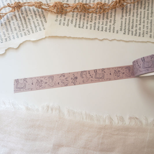 Library Studies Washi Tape, Dark Academia Washi Tape