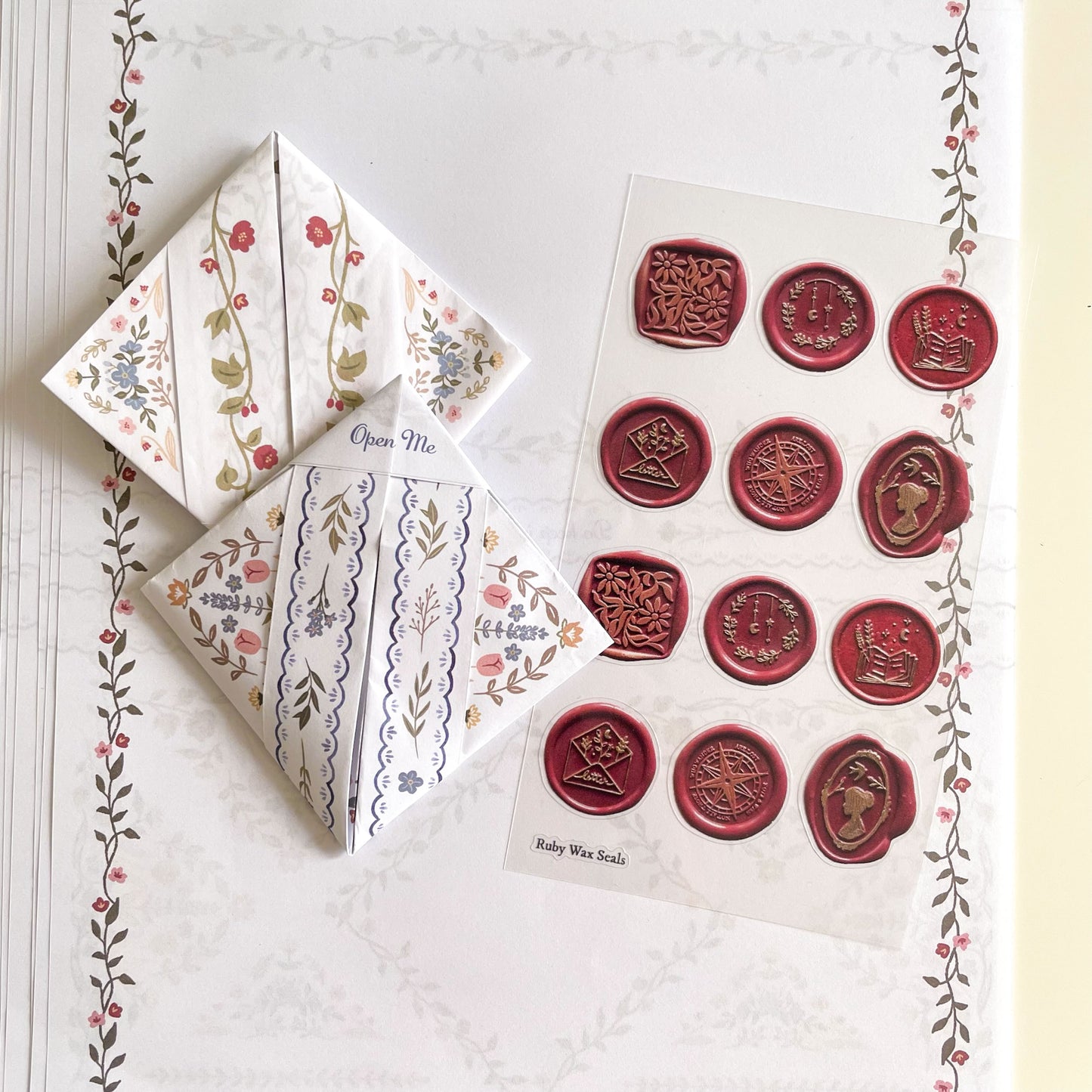 Mixed Letter Folding Set - Regency Fold & Brienne Diamond