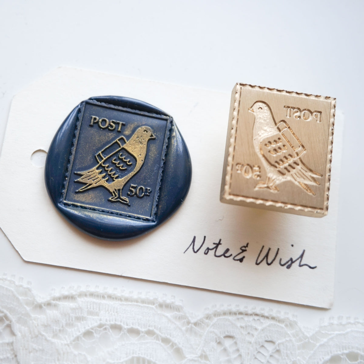 pigeon post wax seal stamp