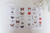 Butterfly & Botanical Illustration Stickers