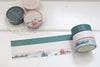 Burnt Coral Grid Washi Tape, Note and Wish Washi - Note And Wish 