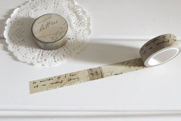 Letters Washi Tape, Note & Wish Washi - Note And Wish