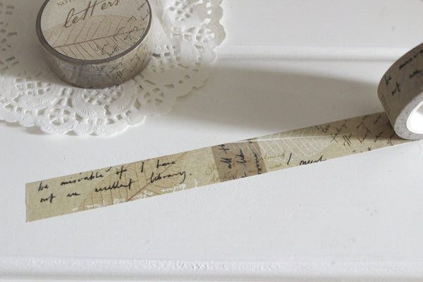 Letters Washi Tape, Note & Wish Washi - Note And Wish