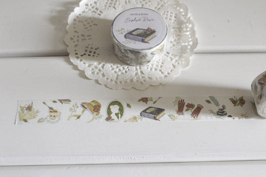 English Rose Washi, Note & Wish Washi Tape - Note And Wish