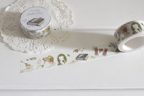 English Rose Washi, Note & Wish Washi Tape - Note And Wish
