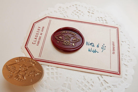 Owl Post Wax Seal Stamp, Note & Wish Original Seal Stamp - Note And Wish