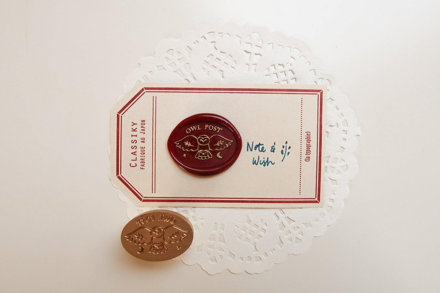 Owl Post Wax Seal Stamp, Note & Wish Original Seal Stamp - Note And Wish