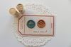 Mushroom and Ginkgo Sealing Stamp,  Note & Wish Original Wax Seal Stamp