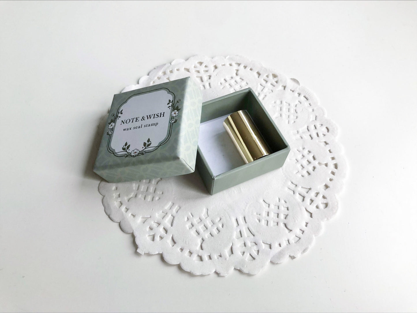 Mushroom and Ginkgo Sealing Stamp, Note & Wish Original Wax Seal Stamp