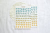 Cloudy Days Alphabet Letter Stickers