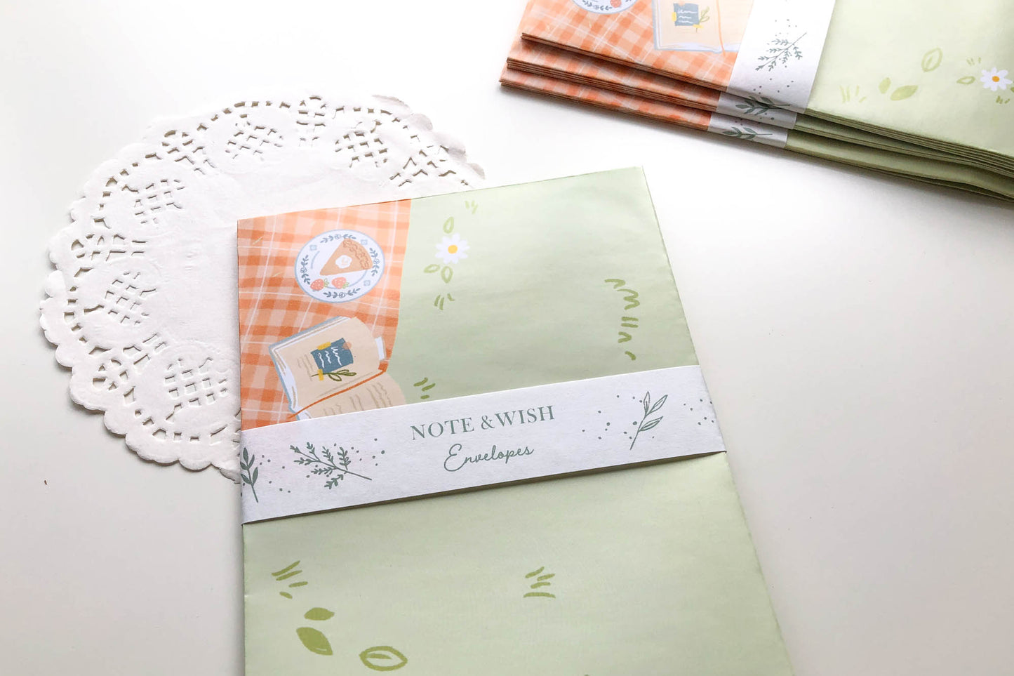 Summer Picnic Envelopes - Pack 5