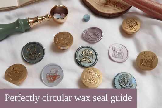 How to make perfectly circular sealing stamps - Note And Wish 