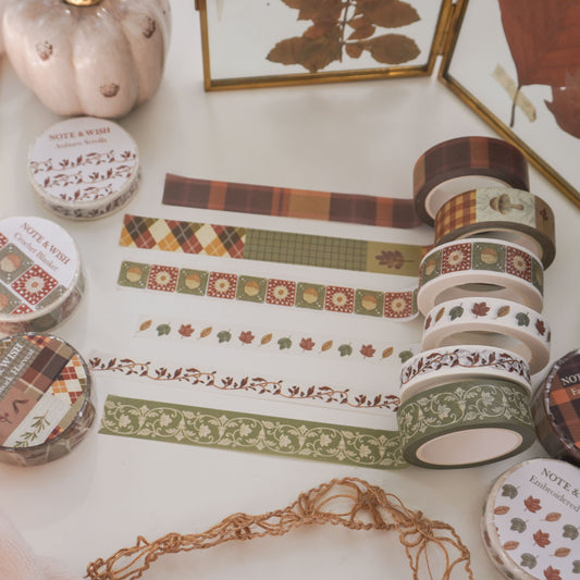 SECONDS Autumn Washi Tape (No Packaging)