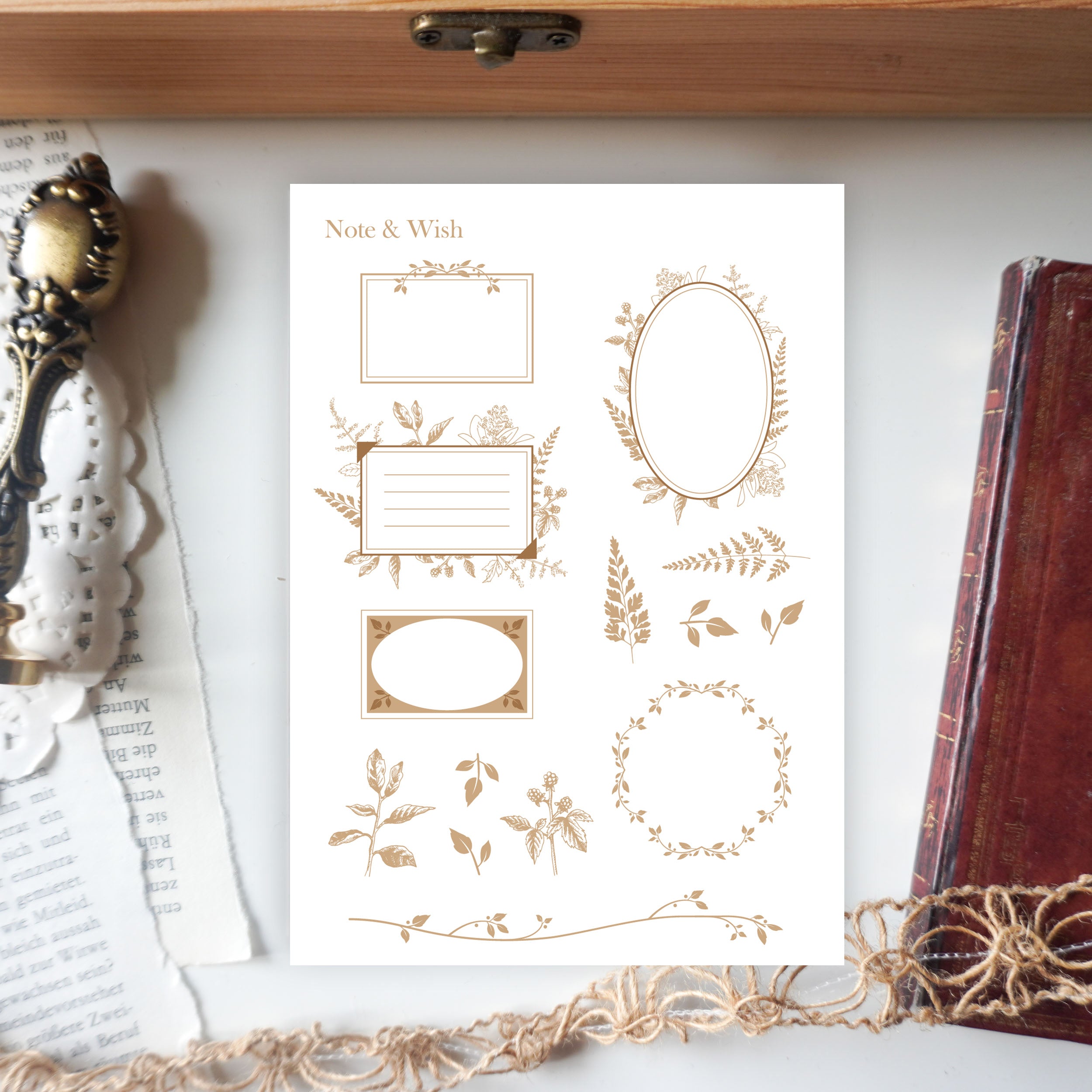 Fern Frames - Washi Paper Stickers – Note And Wish