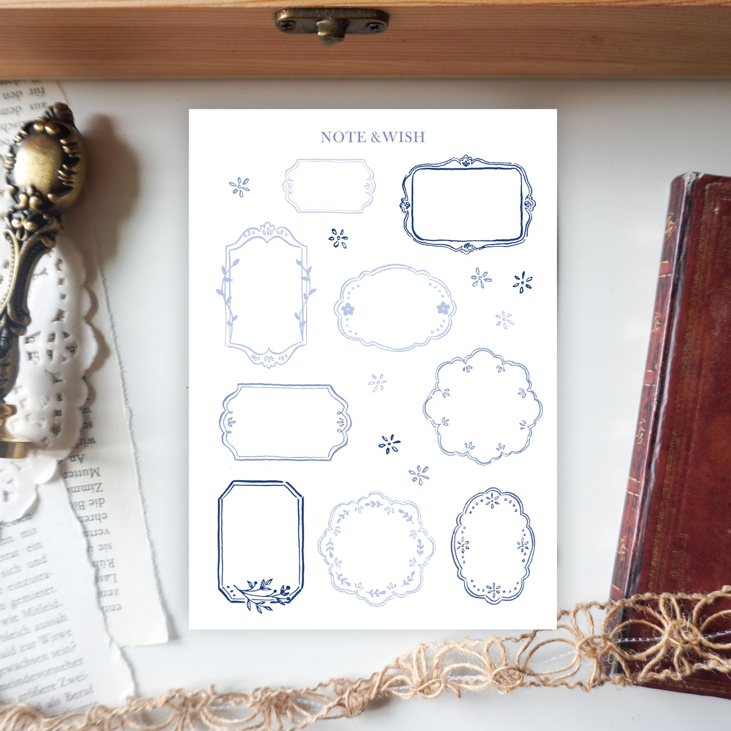 Forget Me Not Frames - Washi Paper Stickers