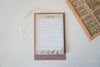 Floral To Do List Memo Pad