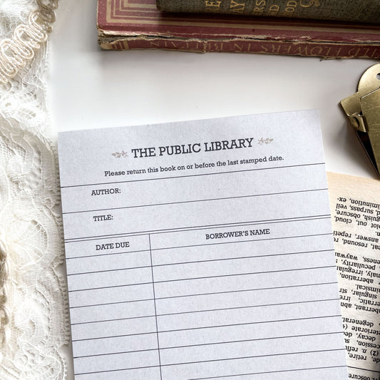 Library Notes A6 Notepad