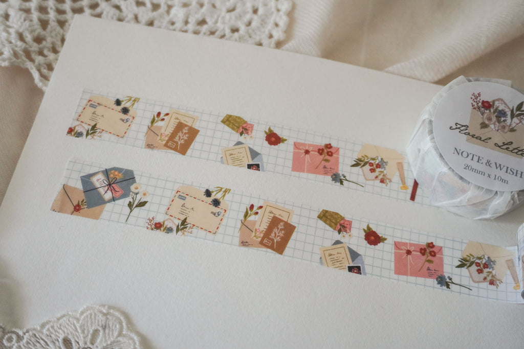 Floral Letters Washi Tape