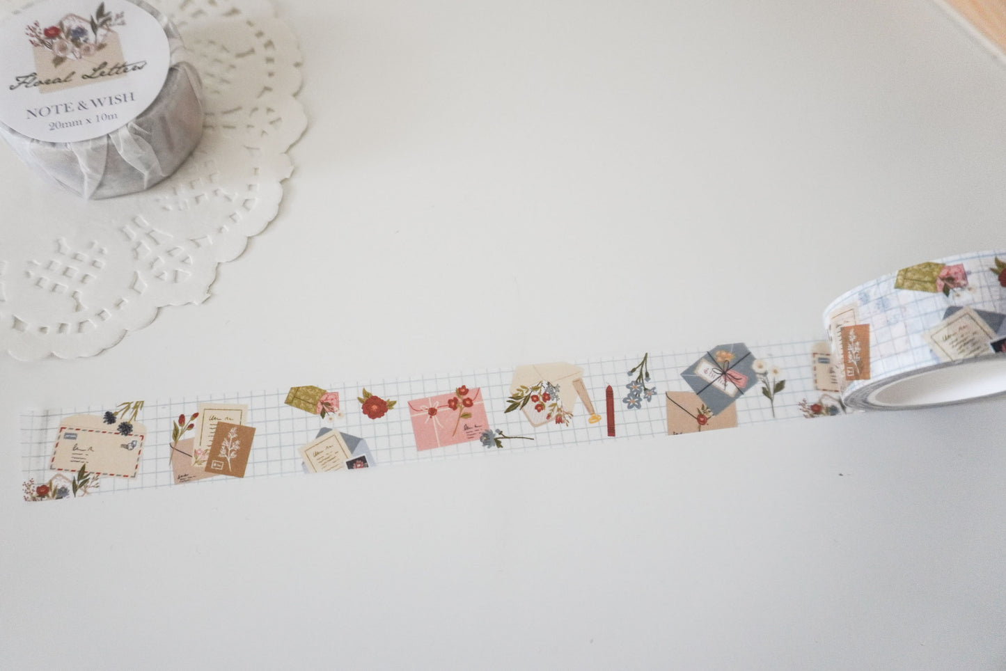 Floral Letters Washi Tape - Stationery & Letters Washi Tape