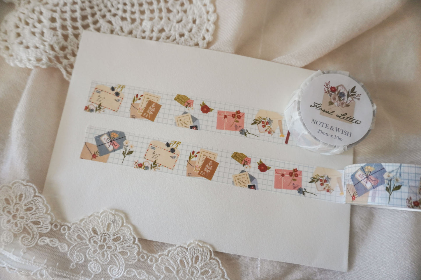 Floral Letters Washi Tape - Stationery & Letters Washi Tape