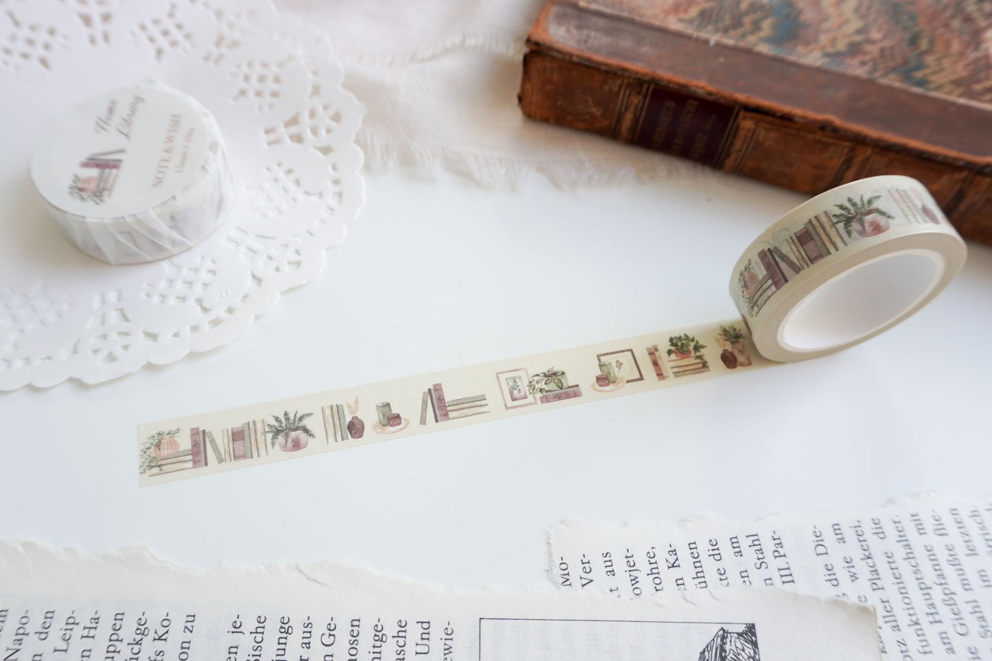 SECONDS - Home Library, Book Washi Tape