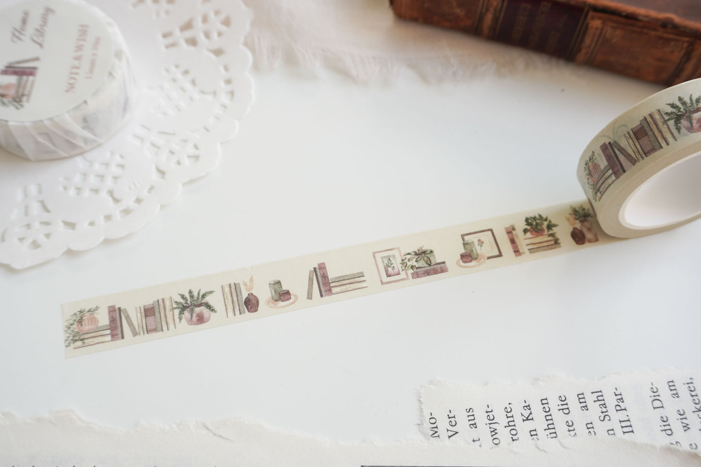 SECONDS - Home Library, Book Washi Tape