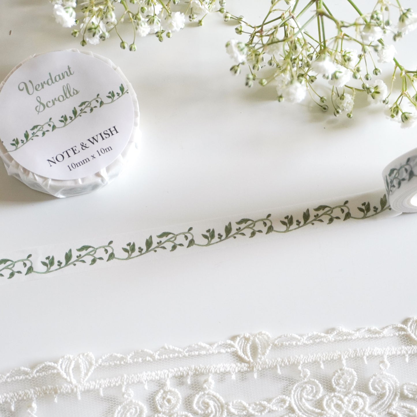 Verdant Scrolls Washi Tape