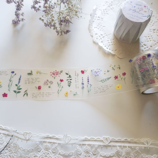 Wild Flowers Pre-Cut PET Tape