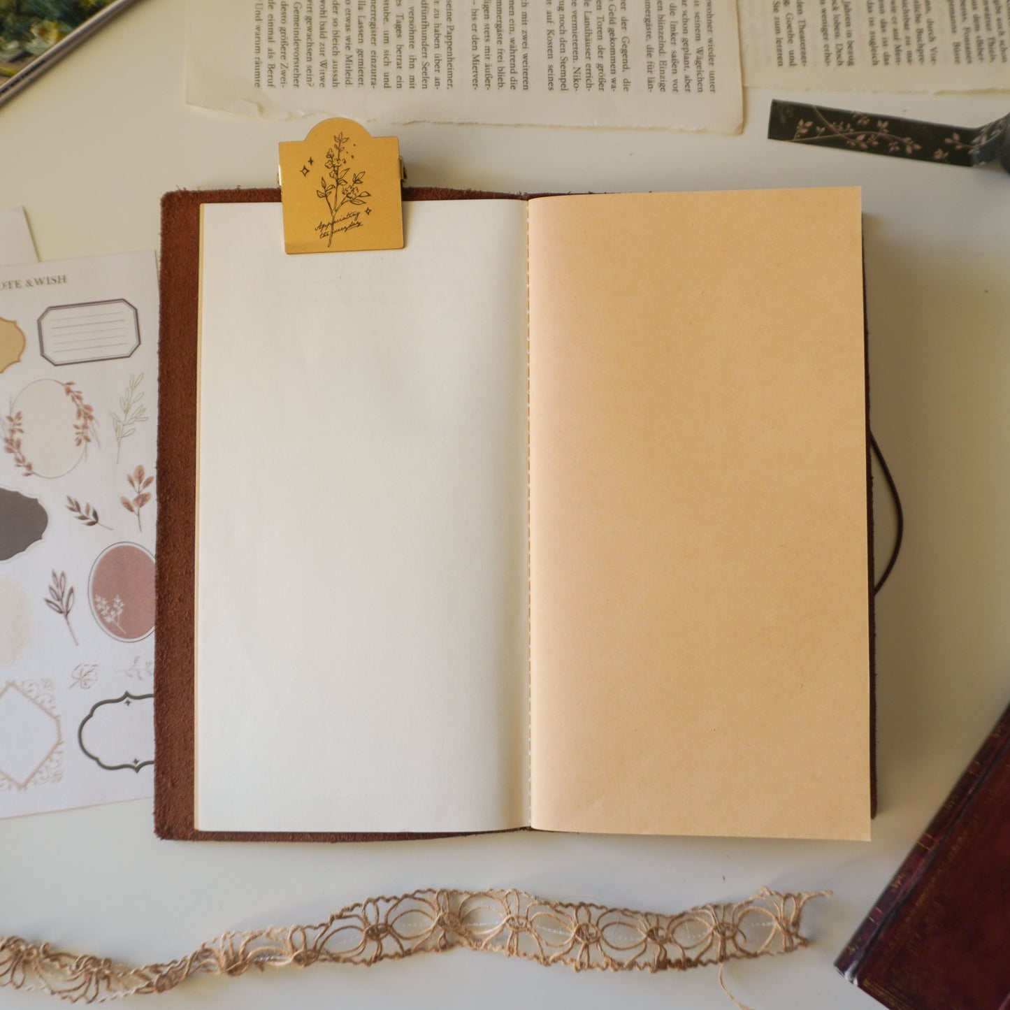 Notes & Wishes Mix Paper Journal - Standard TN Size