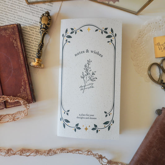 Notes & Wishes Dot Grid Journal - Standard TN Size