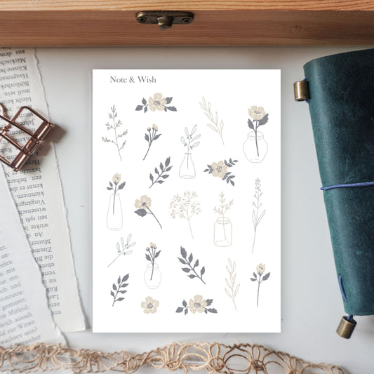 Paper Blooms- Sticker Sheet