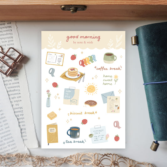 Good Morning - Washi Sticker Sheet