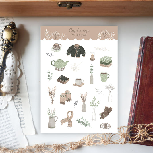 Cosy Evenings - Washi Paper Stickers