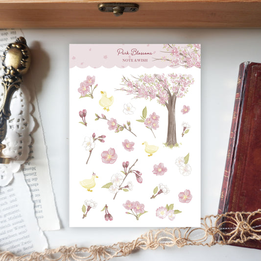 Park Blossoms - Washi Paper Stickers