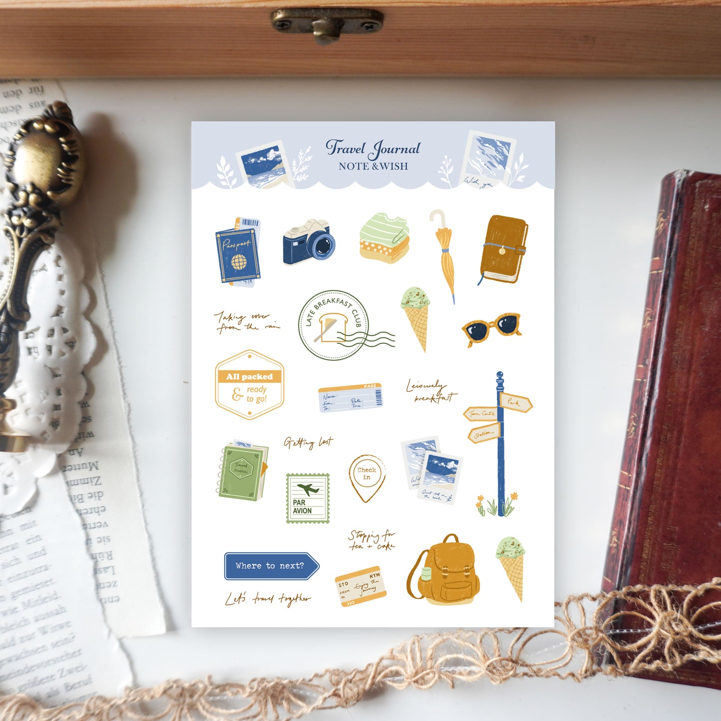 Travel Journal - Washi Paper Stickers