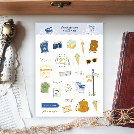 Travel Journal - Washi Paper Stickers
