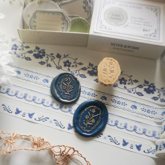 Forget-Me-Not Wax Seal Stamp, Flower Wax Seal Stamp