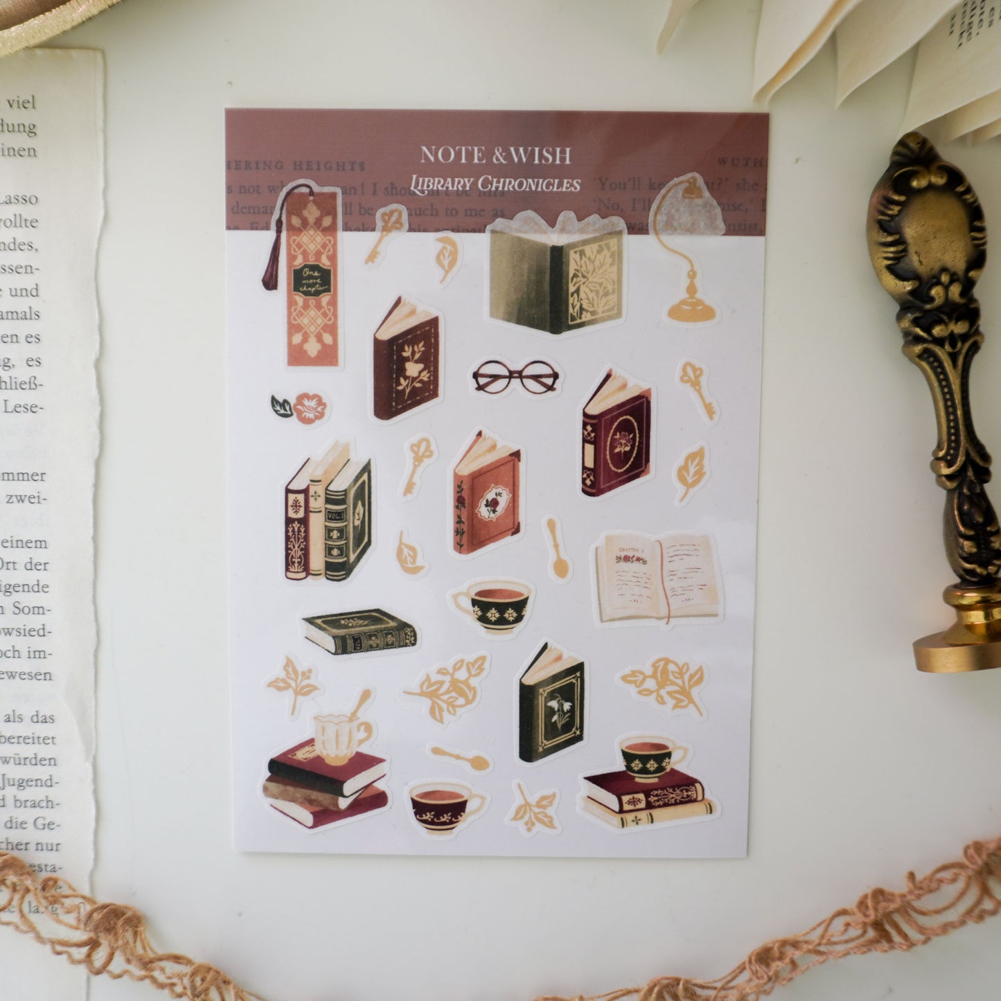 Library Chronicles - Washi Paper Stickers