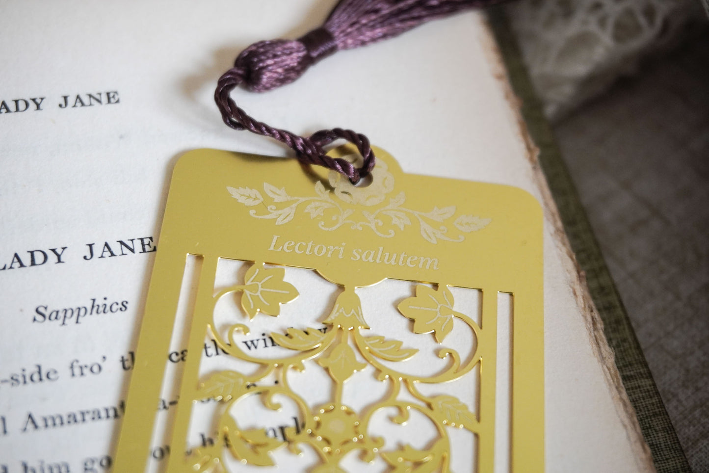 Brass Bookmark for Book Lovers - The Readers Bookmark