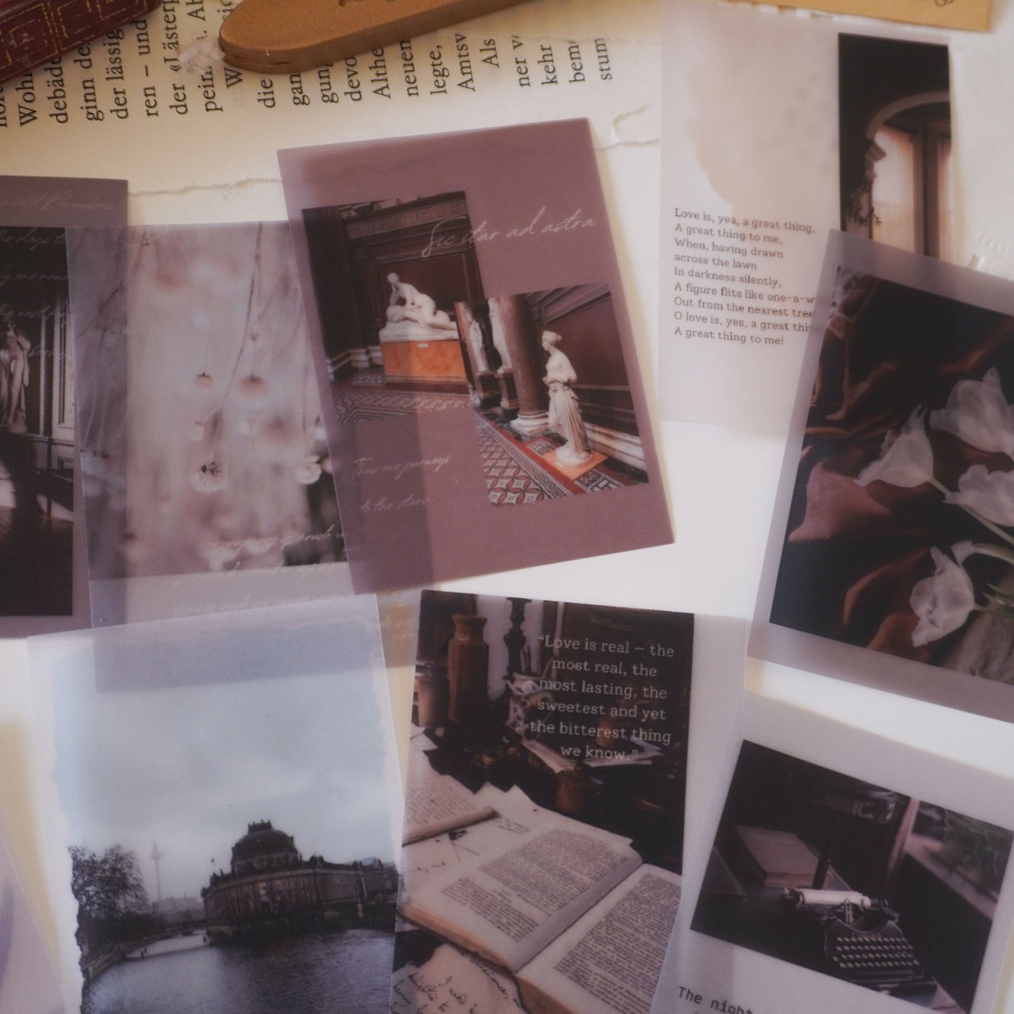 Vellum Paper Mini Postcards