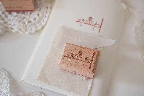 The Flower Station Rubber Stamp, Note & Wish Rubber Stamp