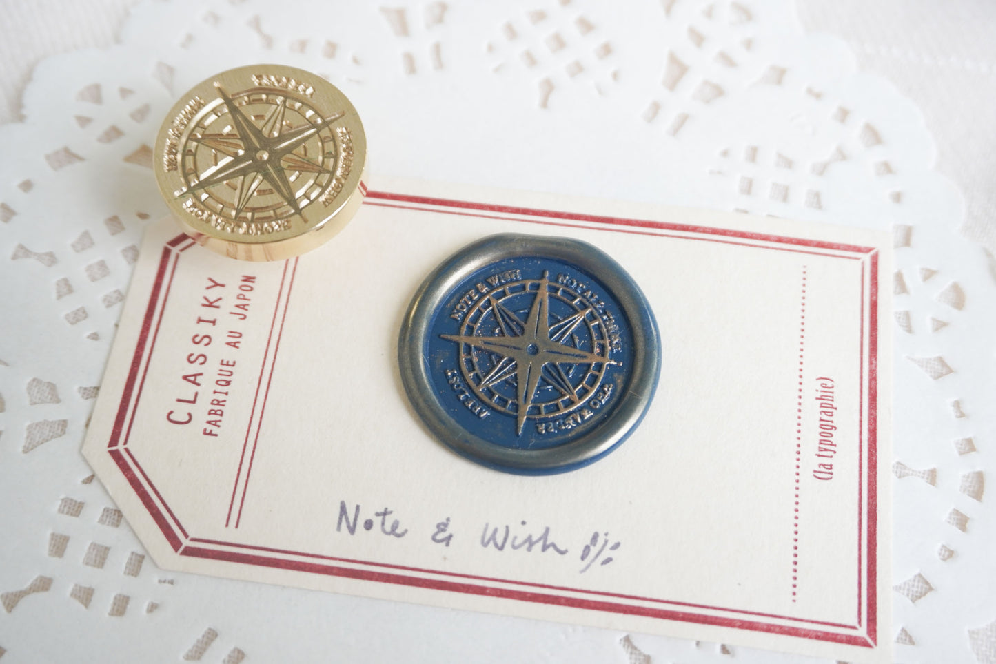 Travellers Wax Seal Stamp, Note & Wish Seal Stamp