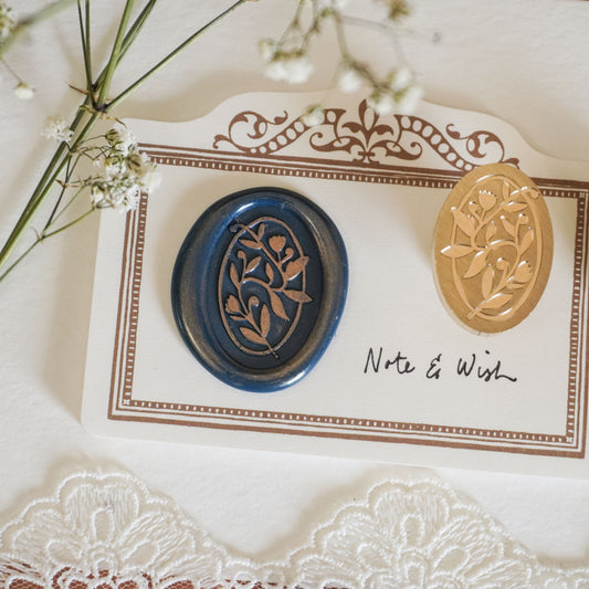 Tulip Blooms Wax Seal Stamp, Note & Wish Seal Stamp