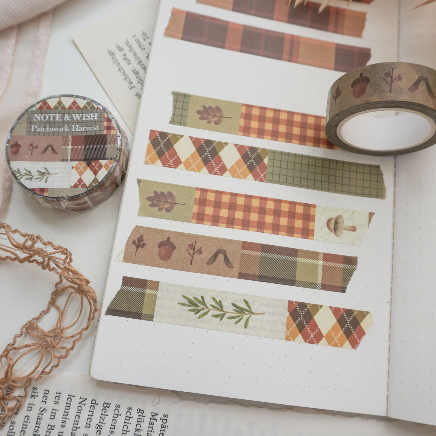 Patchwork Harvest, Autumn Washi Tape